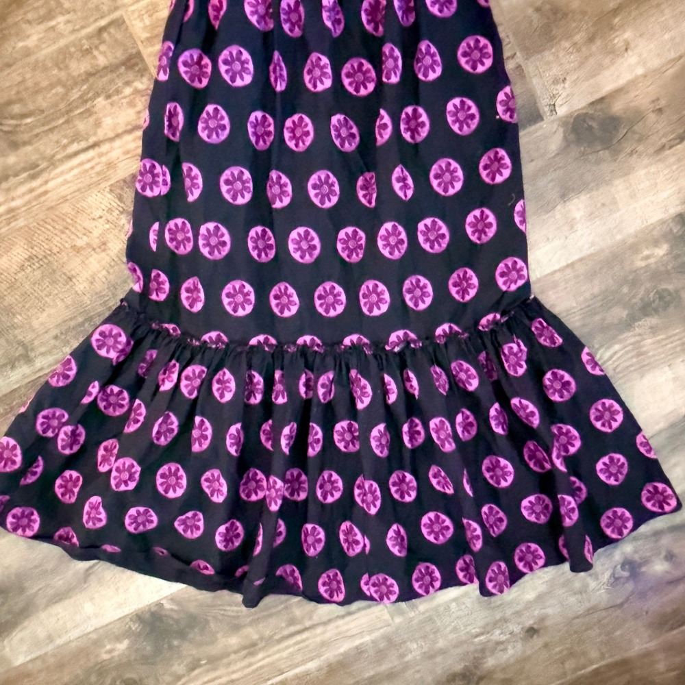 Free People Leanna Tropical Medallion Tube Maxi Dress, Black Purple,M - Picture 8 of 12
